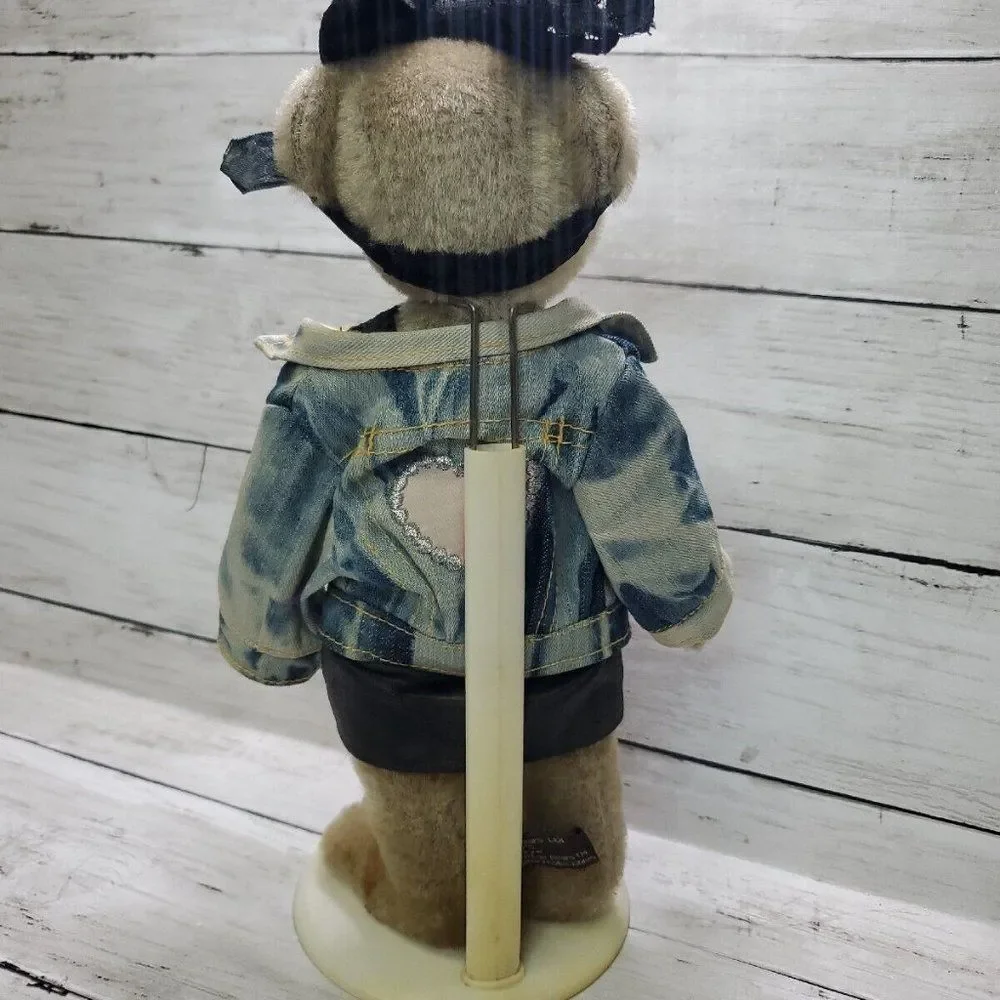 Vintage 1980's Pickford Bears Ltd ROXY PLUSH Brass Button Bears